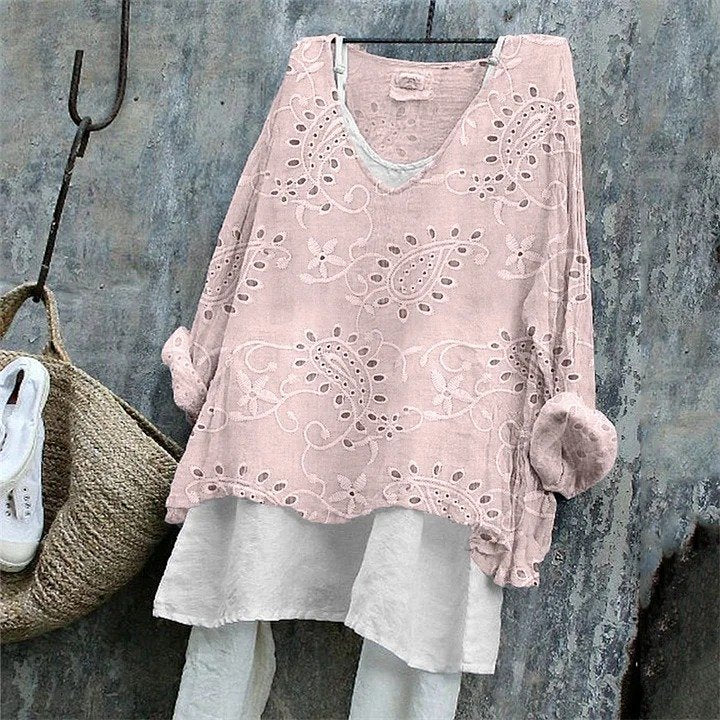Paisley Cotton Vintage T-Shirt