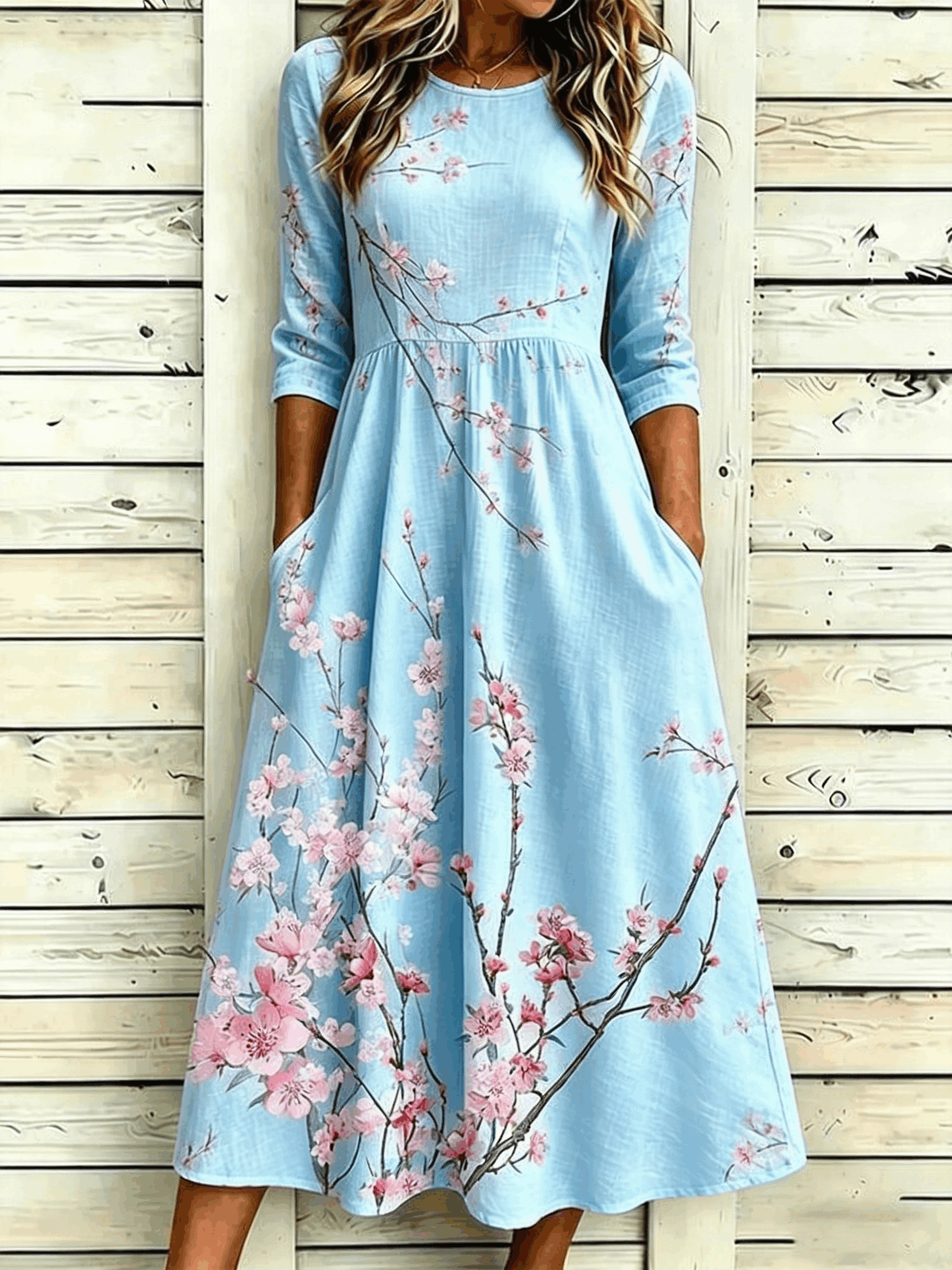 Others Elegant Loose Dress With No