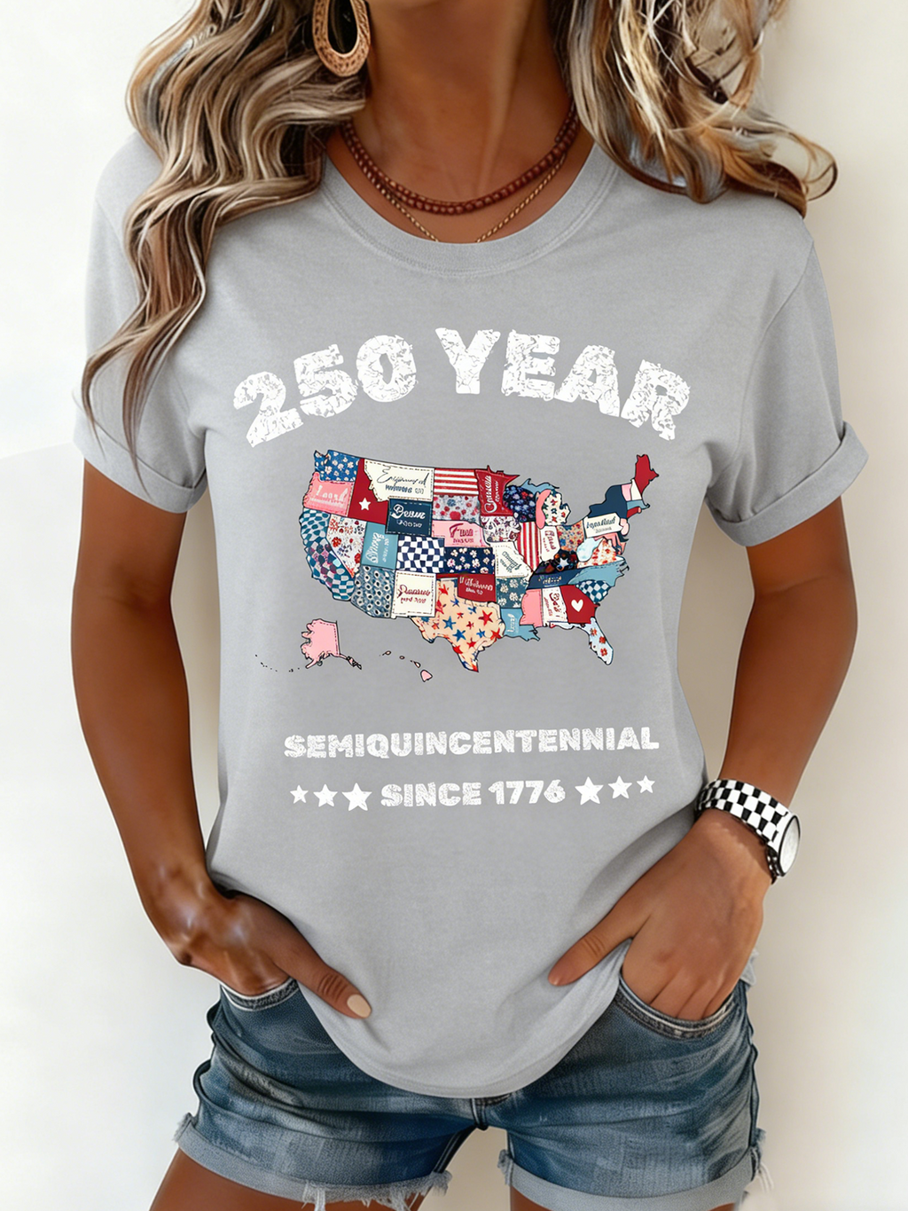 250th anniversary Casual Crew Neck T-Shirt