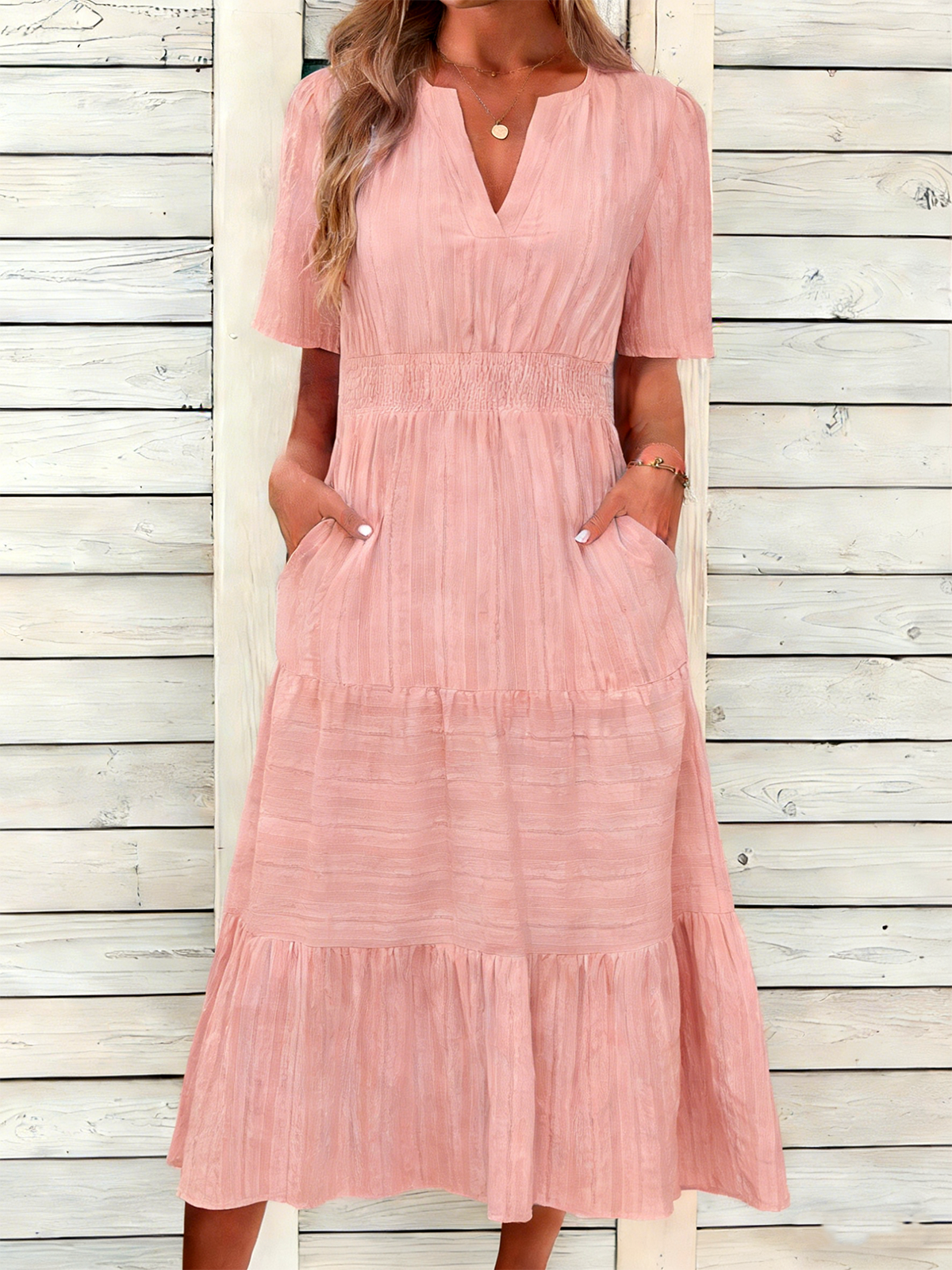 Elegant Others Cotton Loose Dress With No