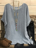 Women's Short Sleeve T-shirt Summer Green Plain Printing Crew Neck Daily Going Out Casual Top