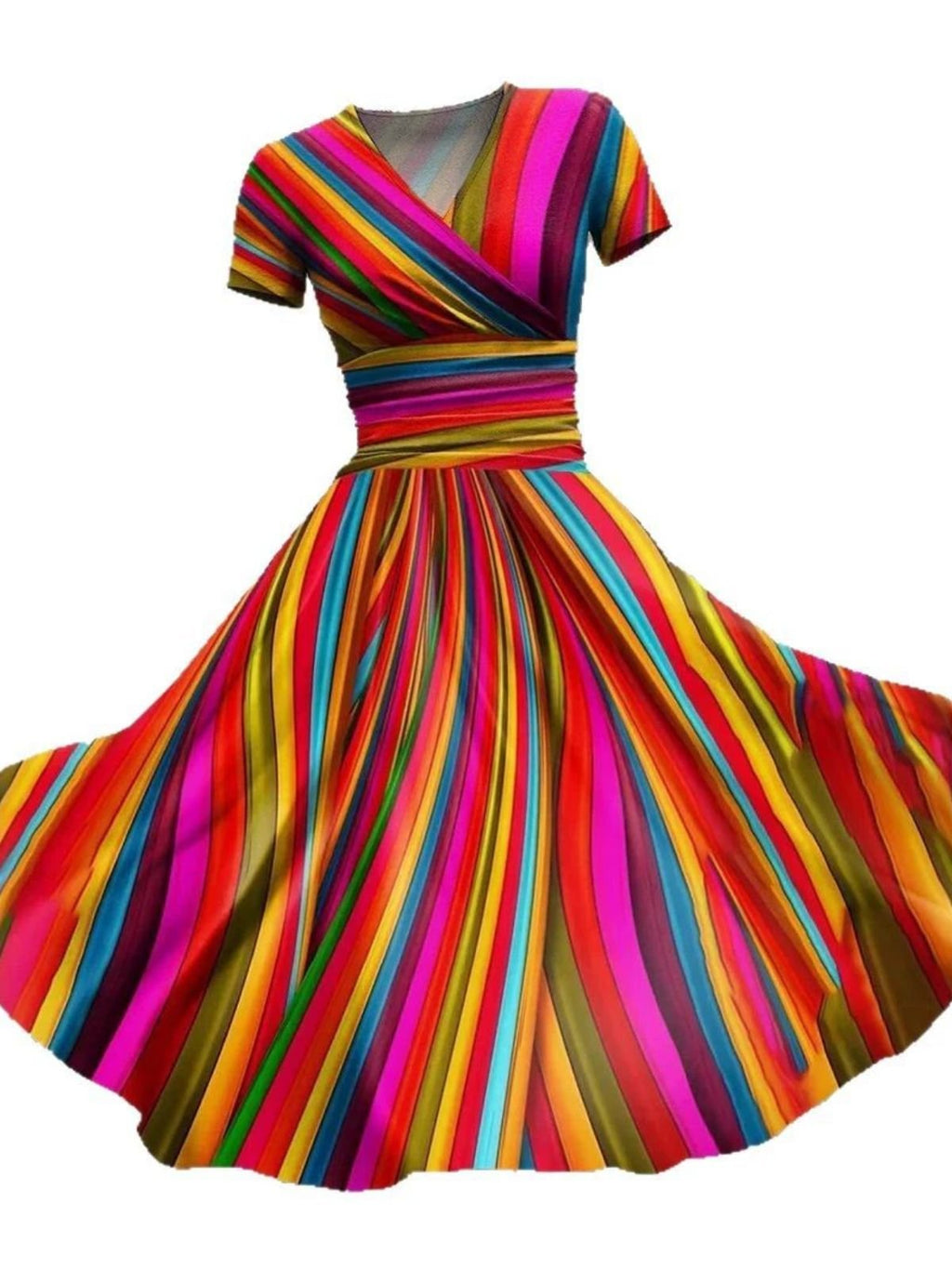 Regular Fit Vintage Dress With No