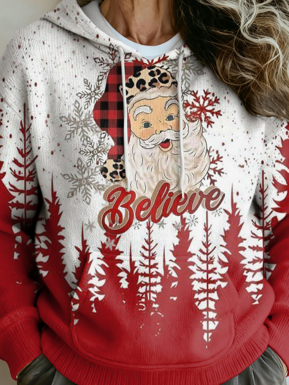 Christmas Hoodie Ethnic Loose Sweater
