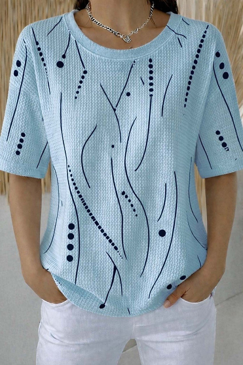 Vintage Others Loose Striped T-Shirt