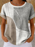Casual Others Striped Loose T-Shirt