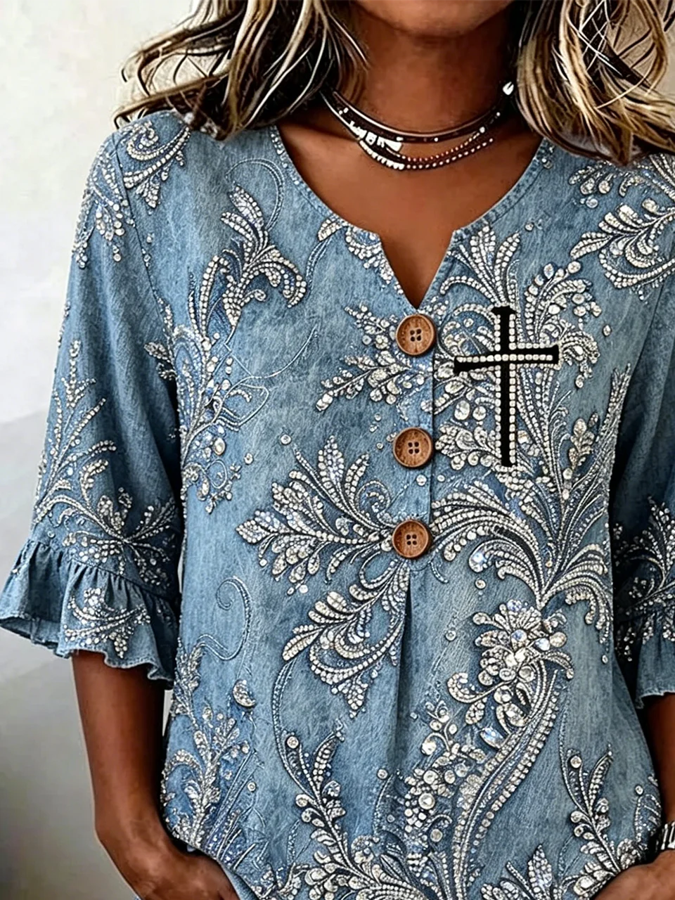 Cotton And Linen Elegant Loose Shirt