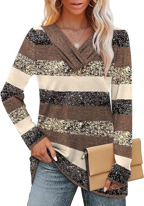 Cotton Striped Casual Loose T-Shirt