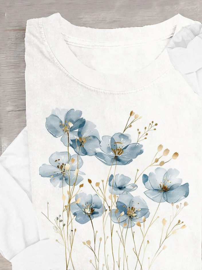 Casual Floral T-Shirt