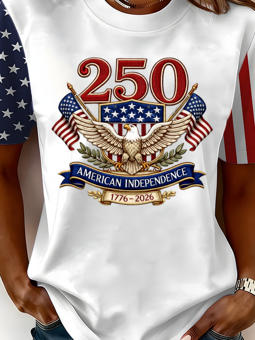 250th anniversary Casual Crew Neck T-Shirt
