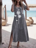 Women's Floral Print Casual Round Neck Short Sleeve Dress