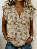 Others Loose Vintage Floral T-Shirt